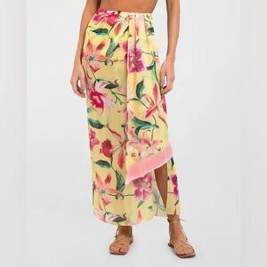 PatBO Laelia Fringe Trim Beach Skirt